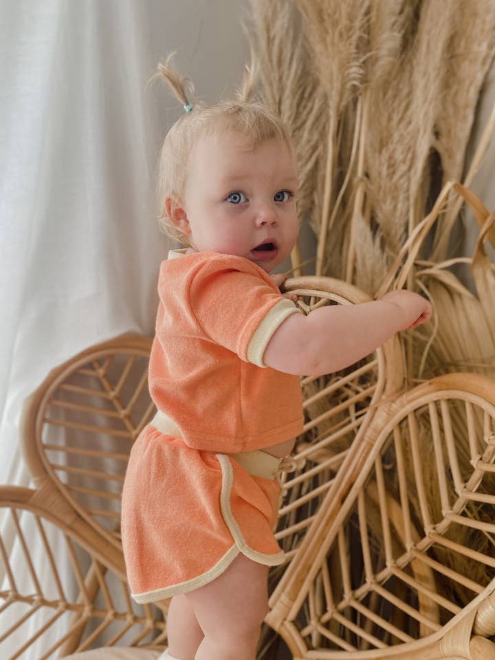 With Love for Kids - Wholesale Top & Short Set - Kids - Terri Comfy Set - PEACH2