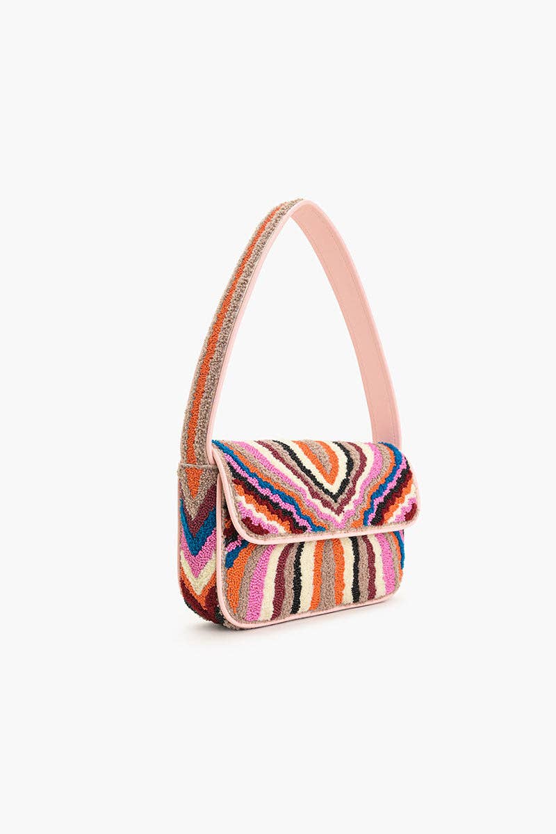 America & Beyond - Wholesale Shoulder Bag - Women's - The Soho Tan Tufted Shoulder Bag2