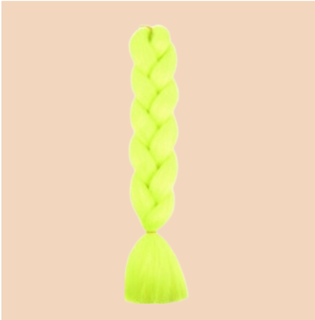Tangled Hair Care - Vendita all'ingrosso Extension per capelli - Capelli intrecciati sintetici - Giallo neon0