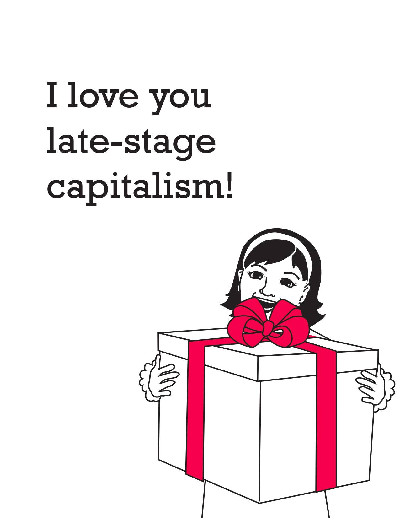 McBitterson's – Großhandel Liebeskarte – Grußkarte zum Kapitalismus in der Spätphase2