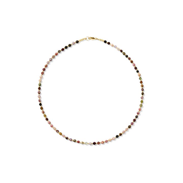 Kaylie Dawn Jewelry - Wholesale Beaded/Pearl Necklace - Elley Faceted Gemstone Necklace Handmade in USA Gold Filled5