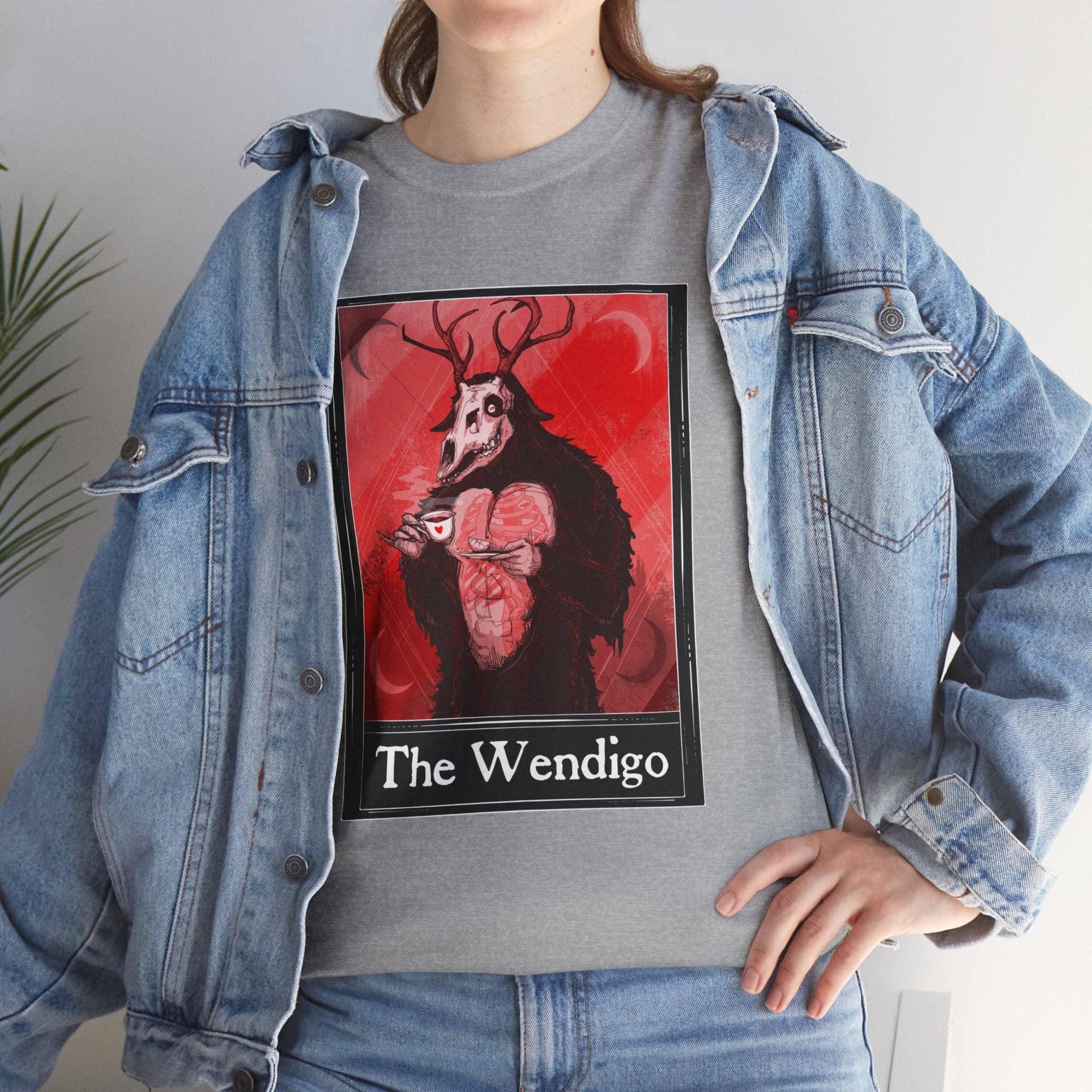 LVB Art - Wholesale T-Shirt (Graphic) - Unisex - The Wendigo Tarot  (Front & Back Print) Unisex Heavy Cotton Tee37