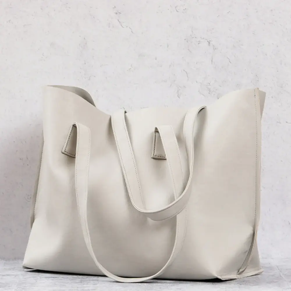 Essential Gray Tote Bag Plastic for wholesale on Faire0