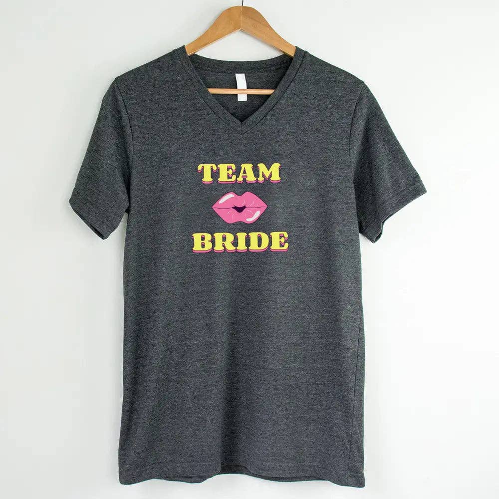 Adorb Custom Tees - Wholesale Screen Printed T-Shirt - Women's - 🍾 Team Bride & The Bride 💍 Bachelorette Party Matching V-Neck T-Shirts8