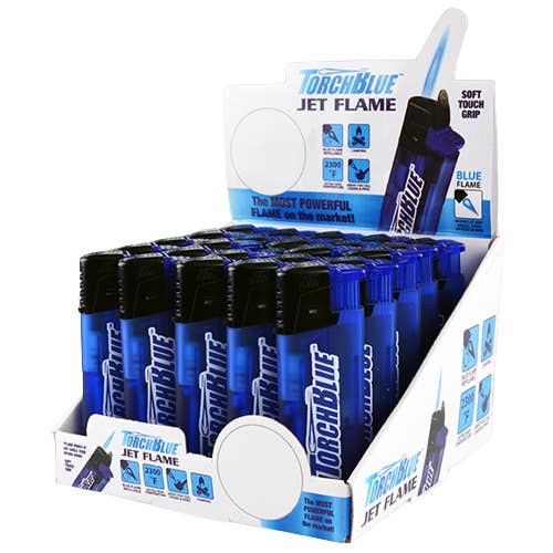 Torch Blue Jet Flame Lighter- 25/Display for wholesale by Torch Blue