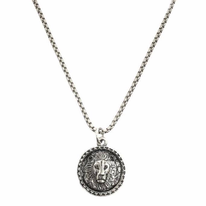 B.BéNI® Christian & Jewish Jewelry – wholesale Pendant/charm necklace – Intrépide Lion Coin Necklace0