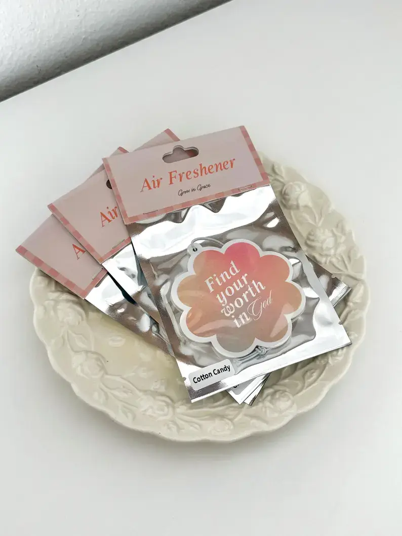 Grow in Grace – wholesale Luftfräschare – Hitta ditt värde i Gud, Luftfräschare för bil, Trosgåva2