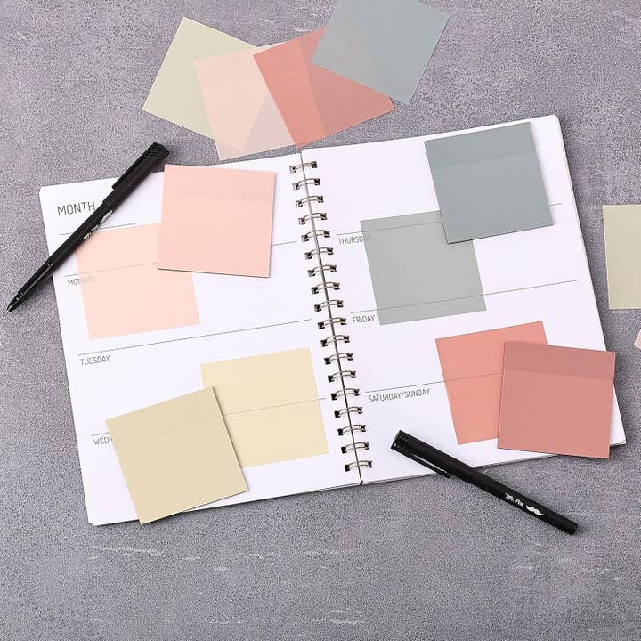 Mr. Pen - Wholesale Sticky Notes - Mr. Pen- Transparent Sticky Notes, 3x3, 200 Sheets,6