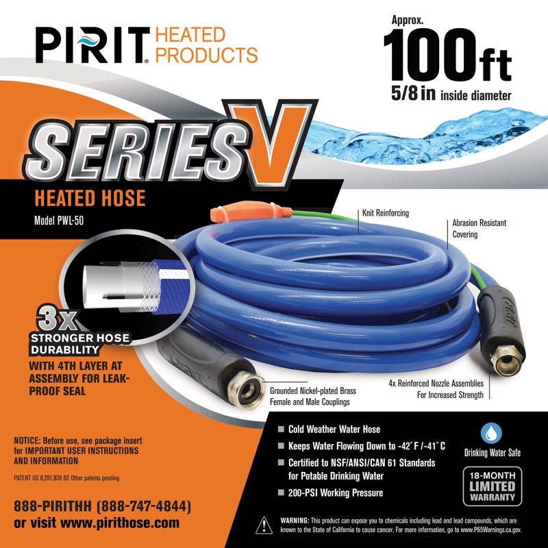 Everyday Supply Co - Wholesale Garden Tool - Pirit Series V 5/8" x 100' Medium Duty Heated Hose0