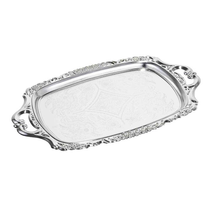 Metal Serving Tray 13" x 7.75" for wholesale by Portofino International Trading, USA