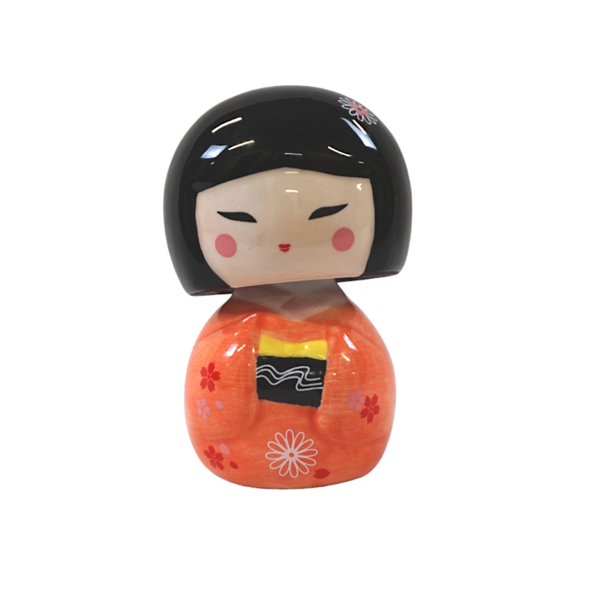 Urban Tokyo - Wholesale Decorative Figurine - 3 Inch Ceramic Kokeshi Bobble Head0