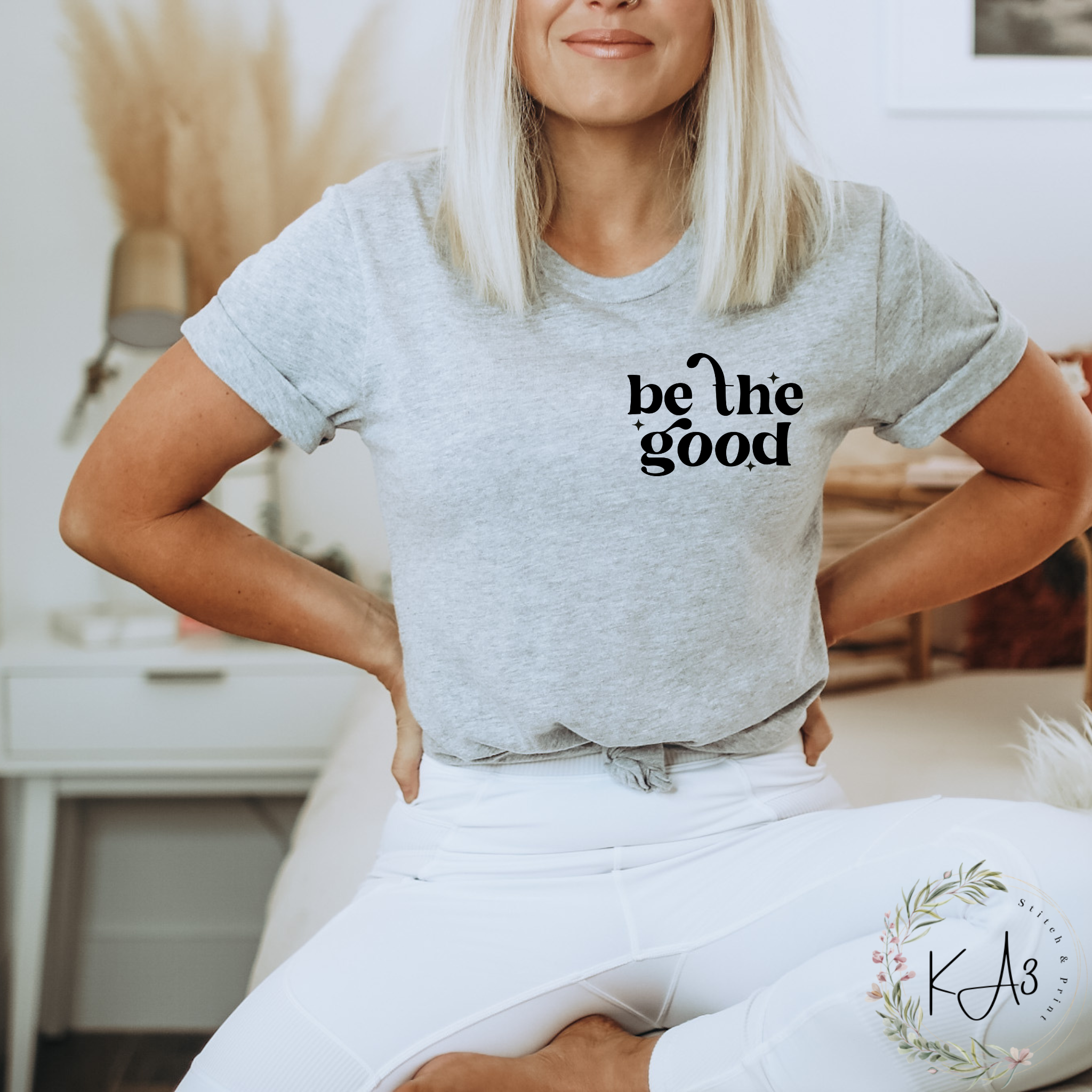 KA3 Stitch & Print - Wholesale Screen Printed T-Shirt - Women's - Be the good2