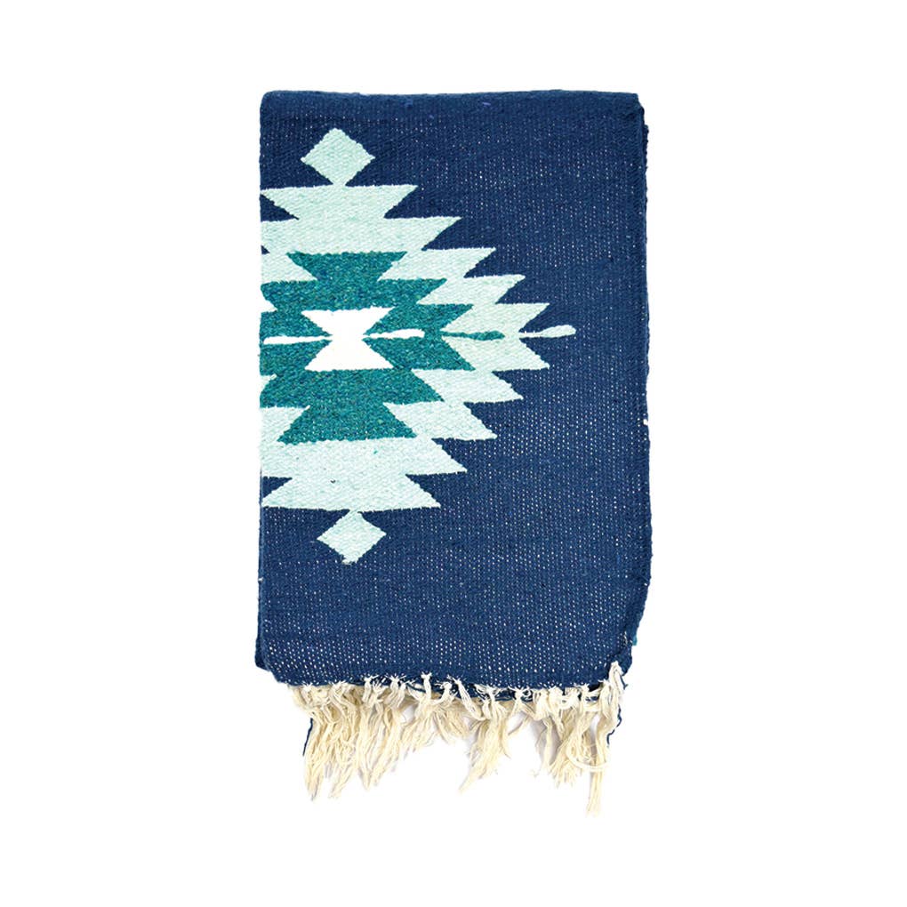 West Path - Wholesale Throw Blanket - Blue Eagle Mexican Blanket | Thunderbird Baja Blanket4