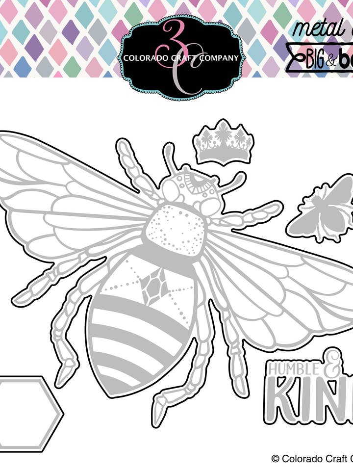 Troqueles de Metal Abeja de Miel Grande y Audaz para venta al por mayor de Colorado Craft Company