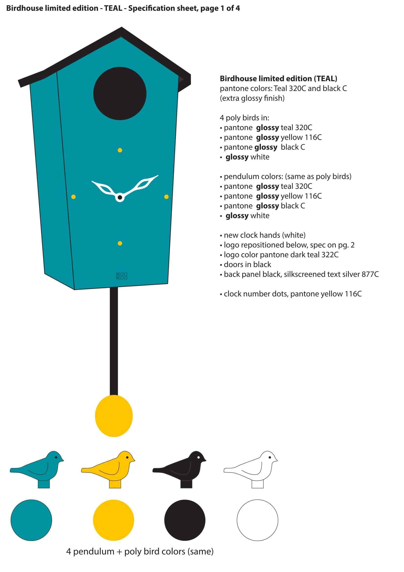 KOOKOO EU - Wholesale Wall Clock - KOOKOO BirdHouse modern cuckoo clock19