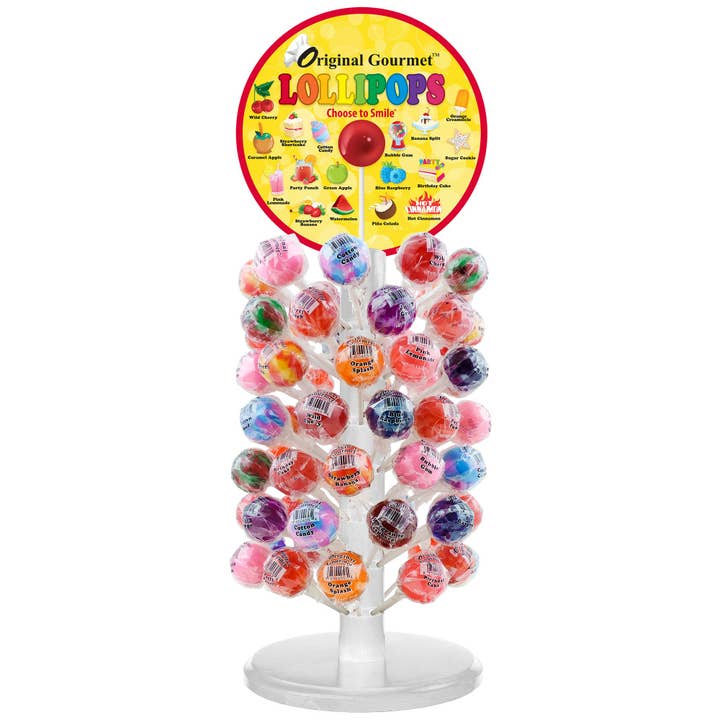 Original Counter Display + 120 Lollipops for wholesale by Original Gourmet Food Co.