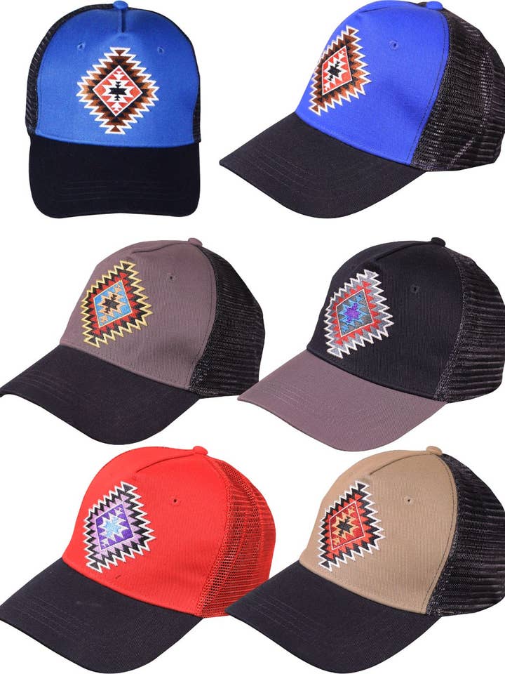 Caps met meshontwerp, 1 voor wholesale door El Paso Saddleblanket