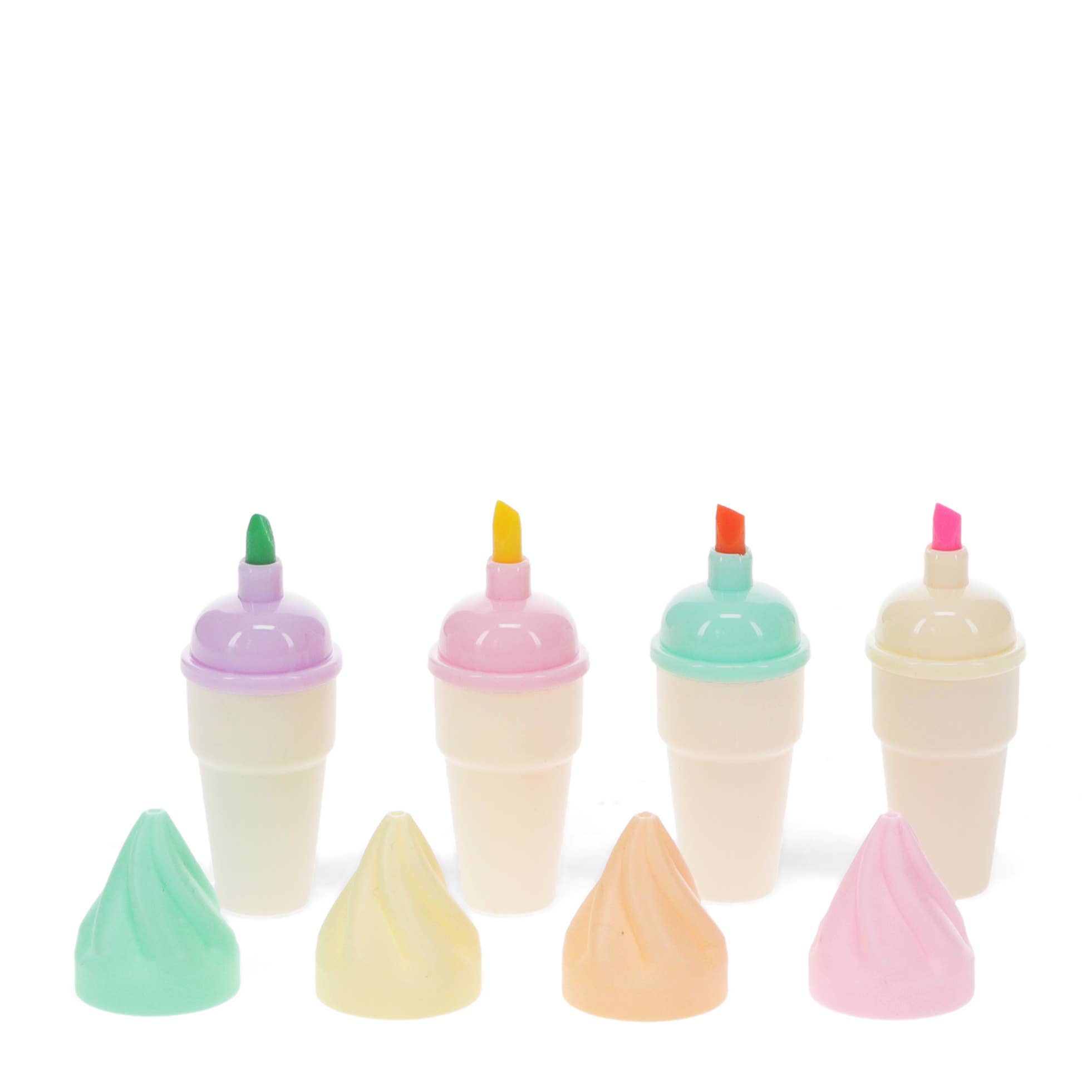 Rex B2B - UK – wholesale Highlighter – Mini highlighters (set of 4) - Ice cream2