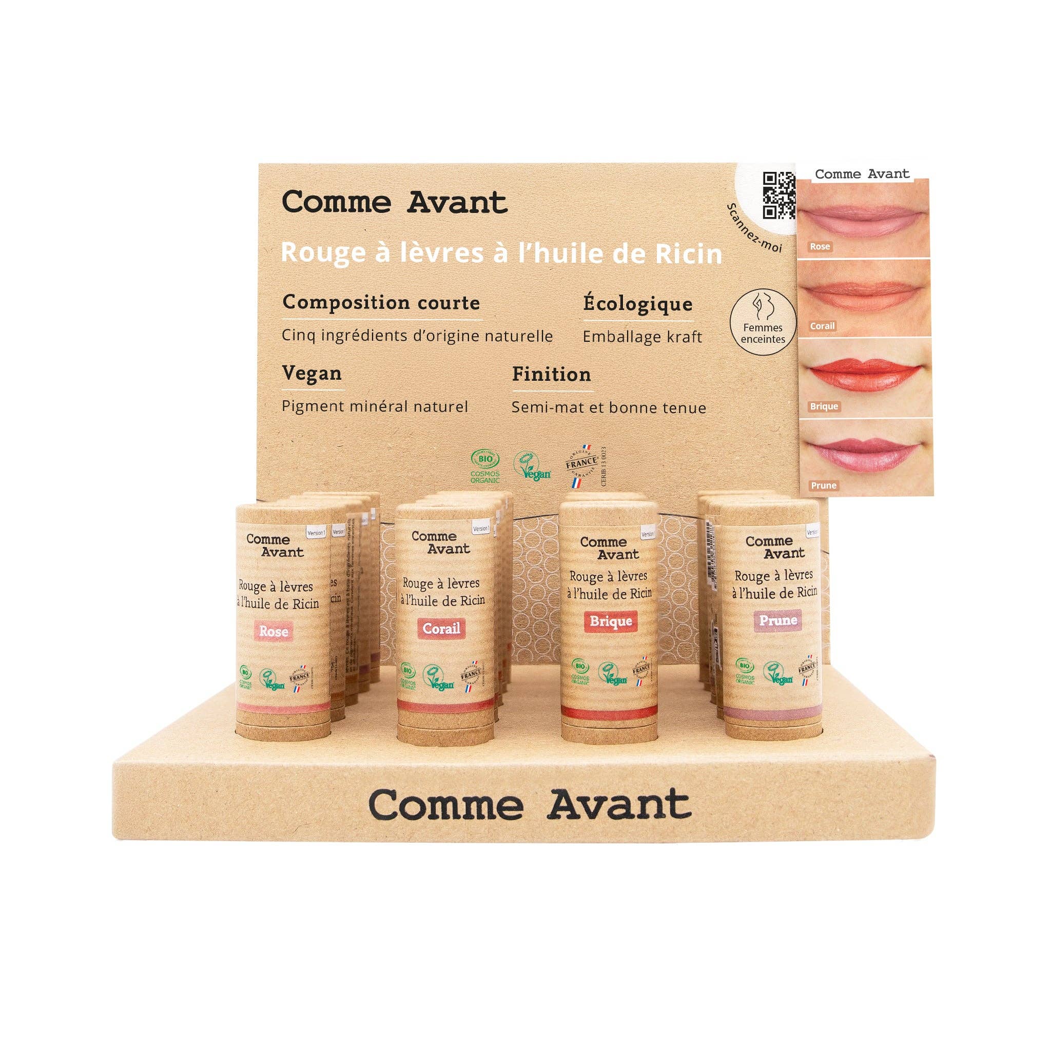 Comme Avant - Wholesale Lippenstift - Lipstickdisplay met testers1