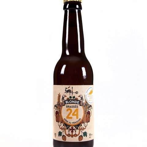 Brassée 24 - Wholesale Beer - “Brewed 24" Blonde Beer - 5° - 33cl