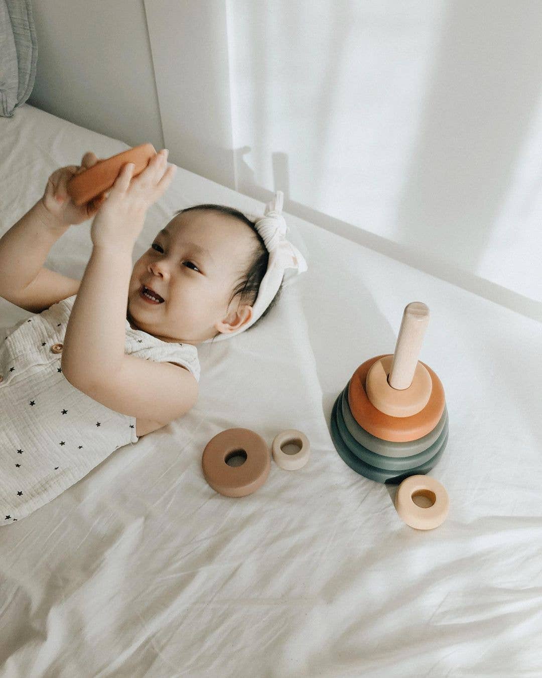 SABO concept – Großhandel Ringspiel – Baby – Stapelring aus Holz, Spielzeug, stapelbar, Spielzeug, Geschenk, Stapelring3