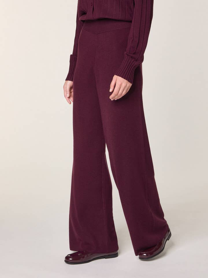 Rodier - Wholesale Suit Pants - Women's - Wide merino wool trousers1