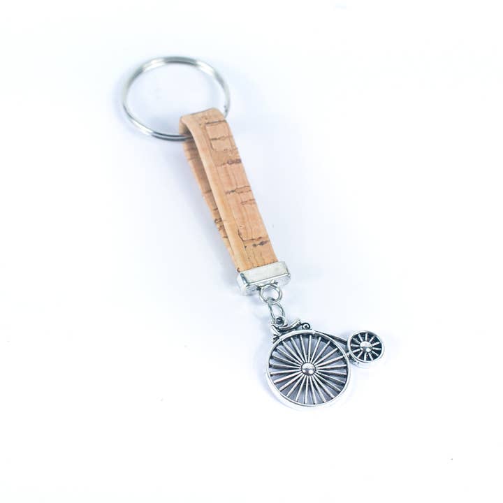 Meninas Bonitas Cork - Wholesale Keychain - Unisex - bike Pendant Handmade Cork Keychain I-02-B-MIX-101
