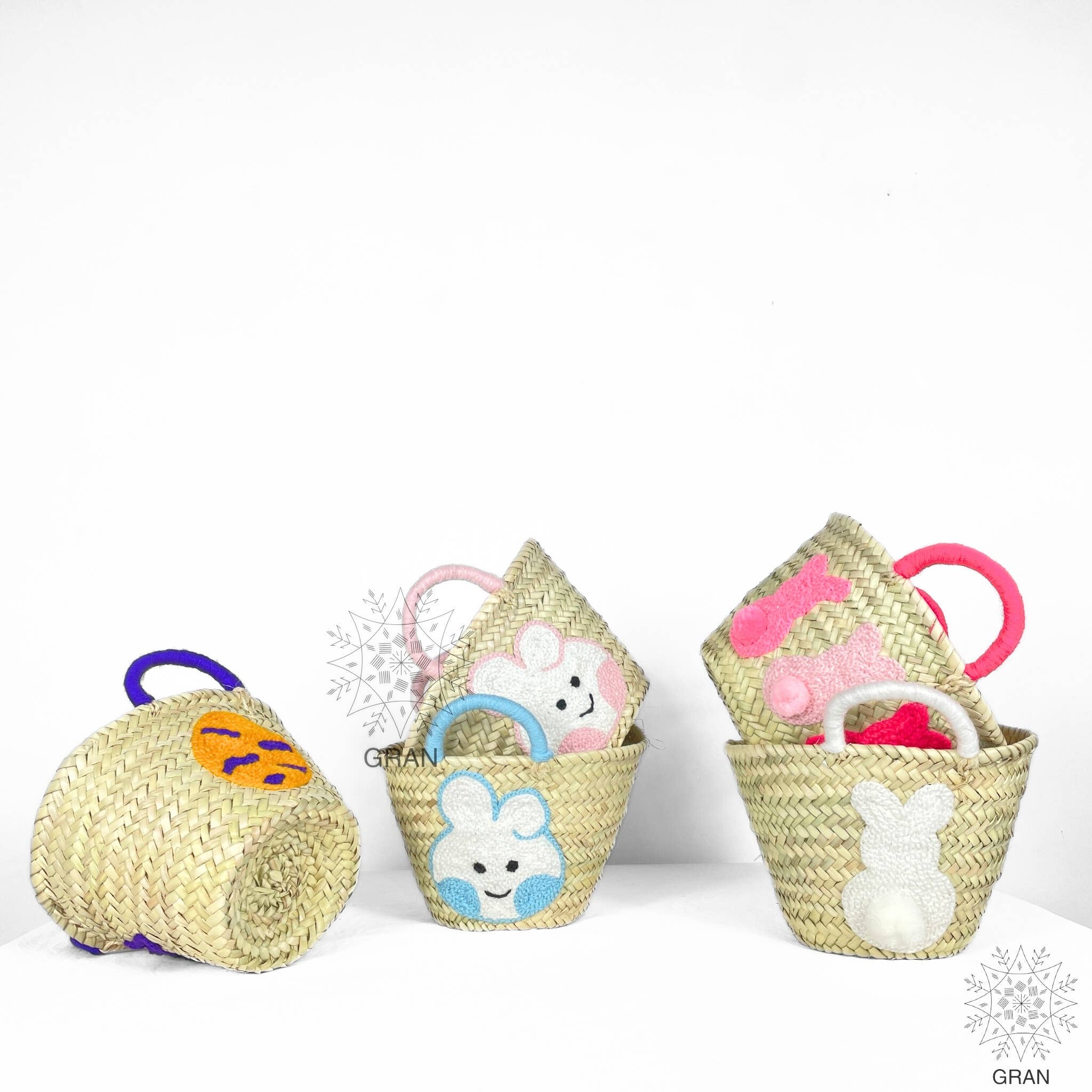 Gran Wholesale – wholesale Basket – Kids & baby –  Personalized Easter Gift For Kids, Easter Straw Basket.2