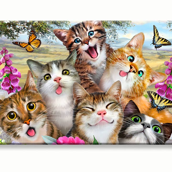Fun Cats Selfie on A Myne Card for wholesale by Myne Cards