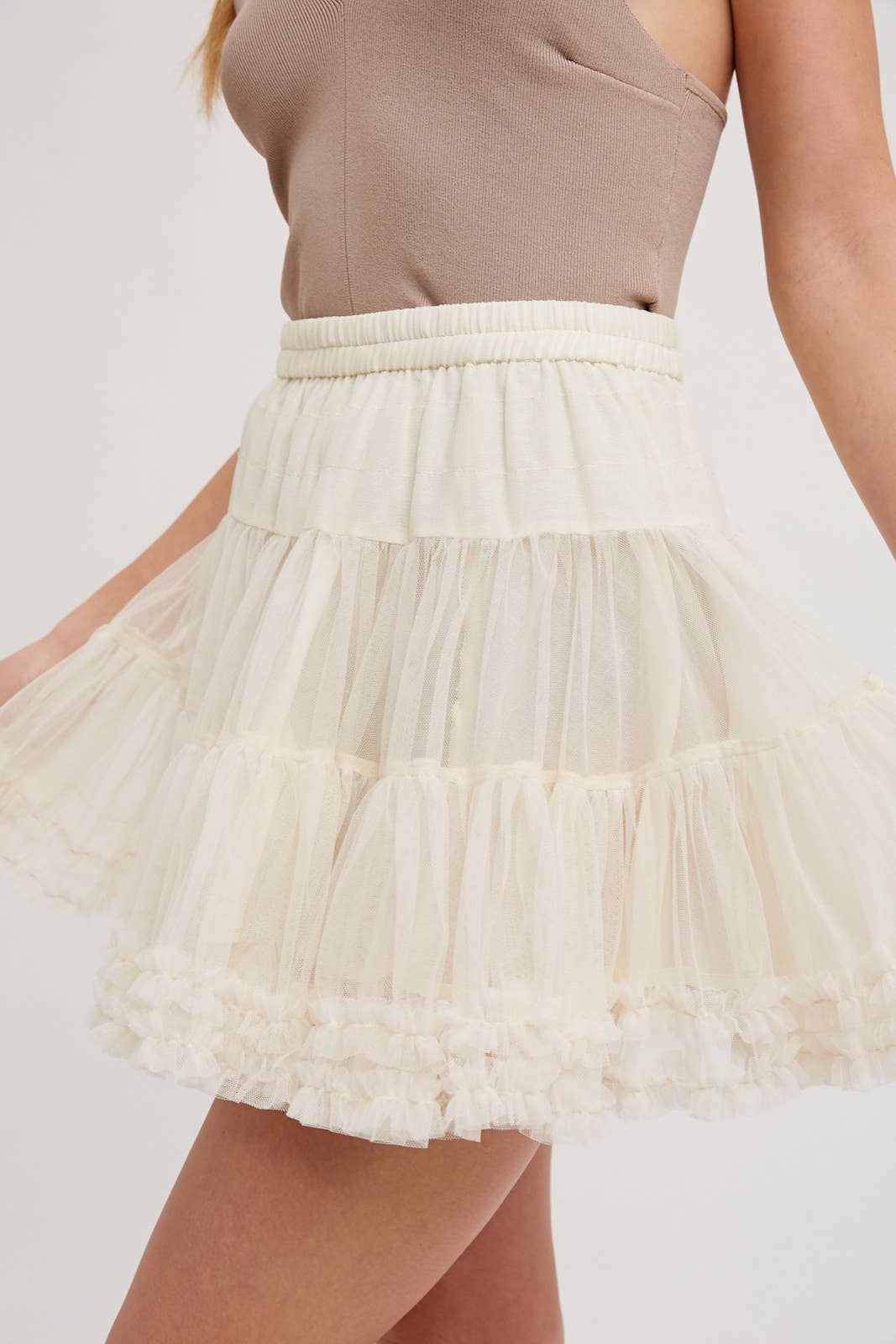 Peace Love Line – wholesale Skirt – Women’s – PL5952 - RUFFLE TIERED TULLE TUTU MINI SKIRT10