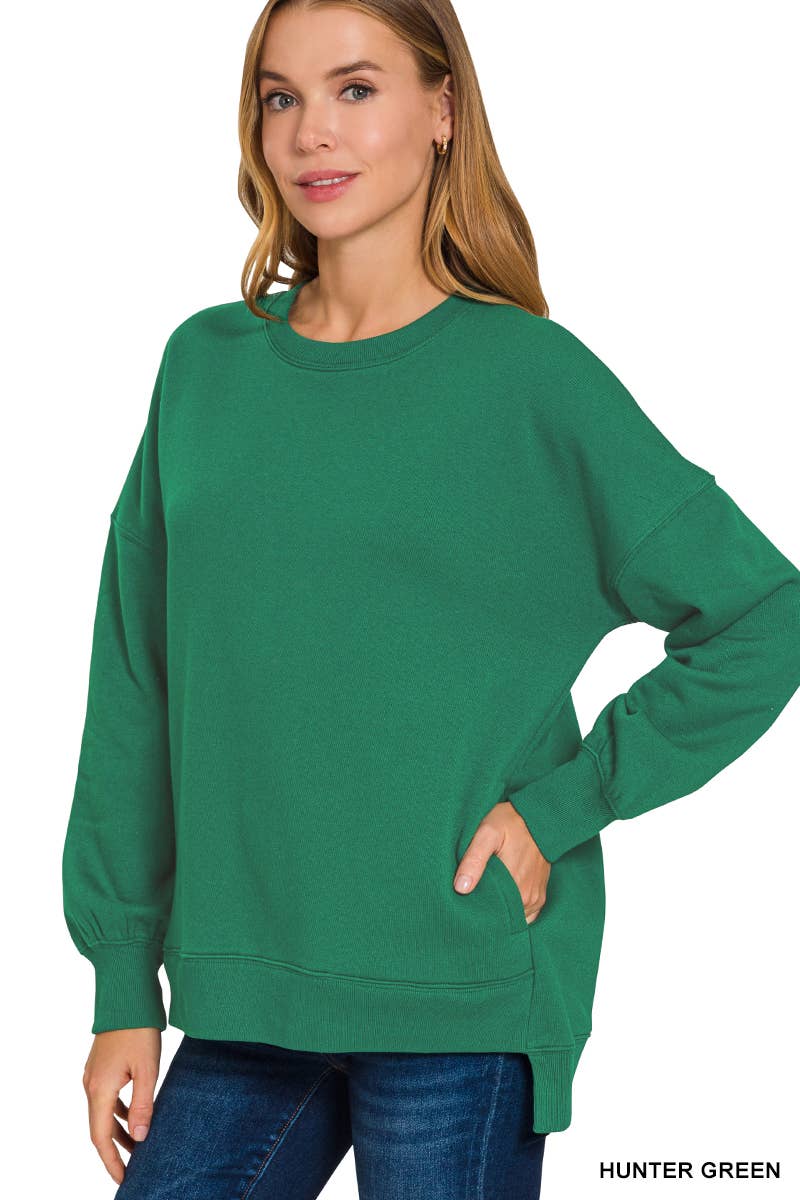 42POPS - Wholesale Sweatshirt - Women's - ',,, Fleece Hi Low Hem Pullover With Pockets46