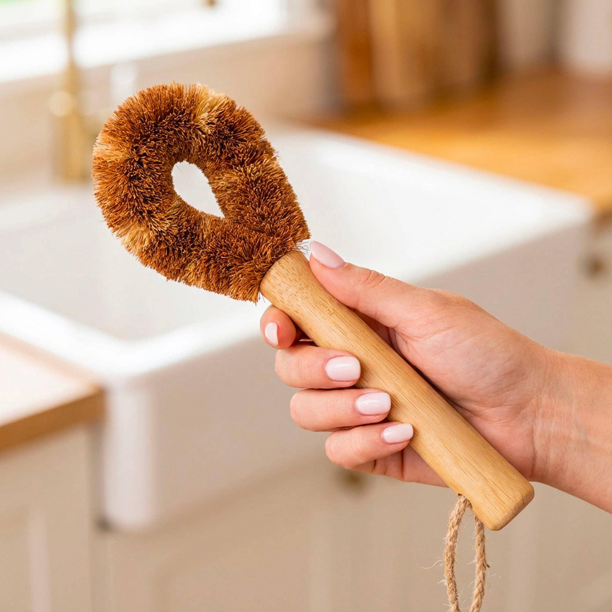 Bamboo Switch - Vendita all'ingrosso Spazzola per pulire - Spazzola per la pulizia delle bottiglie in bambù8