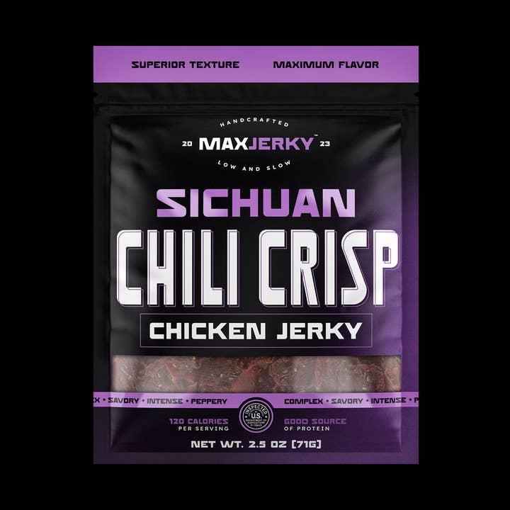 MaxJerky - Wholesale Jerky - Sichuan Chili Crisp Chicken Jerky0