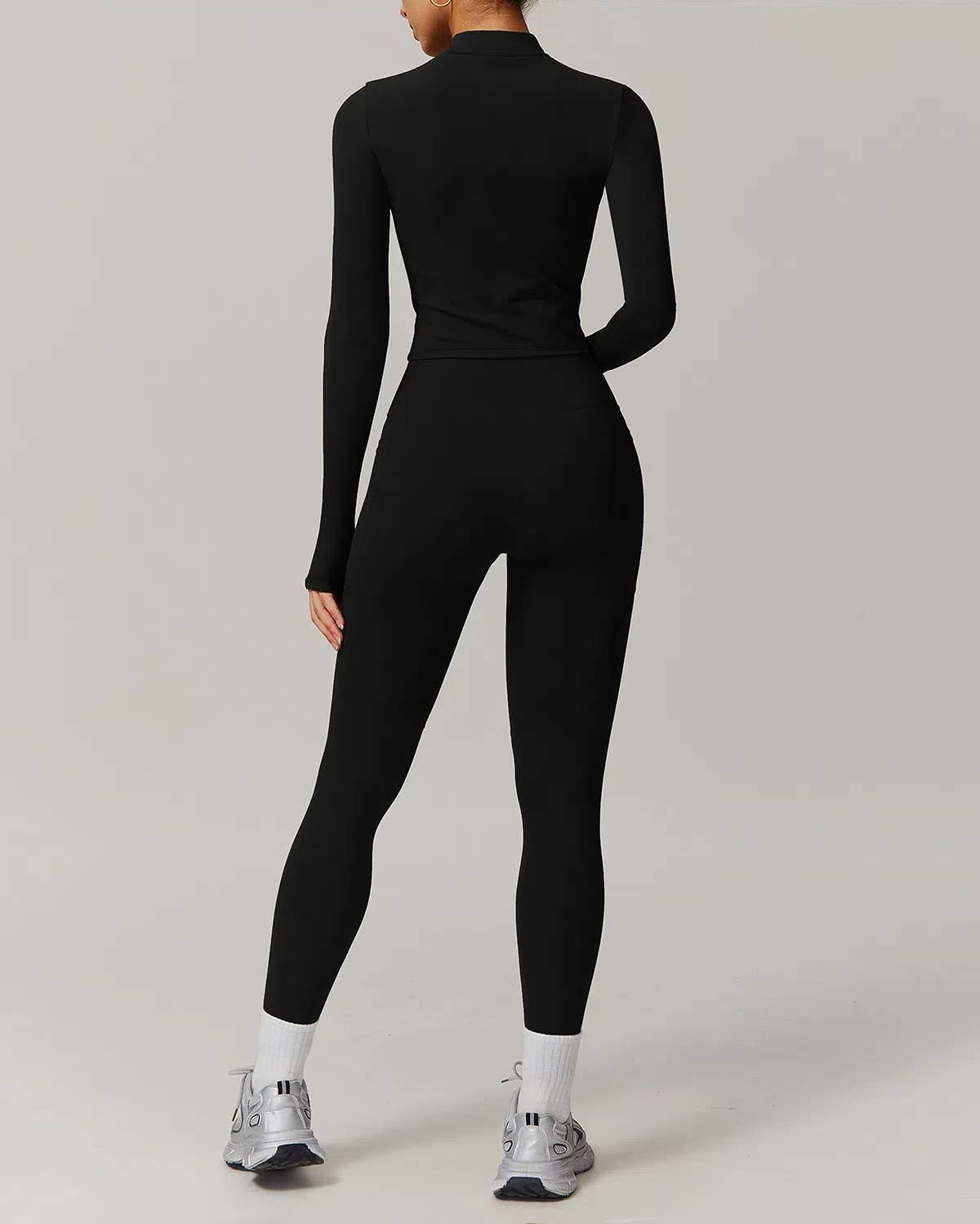 Crave by FW - Wholesale Activewear Set - Women's - Solid Yoga Set With Sports Jacket and Legging9