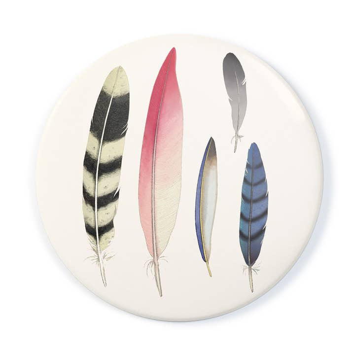 Feather Collection - Pocket Mirror med ullfiltpåse för wholesale av Felix Doolittle