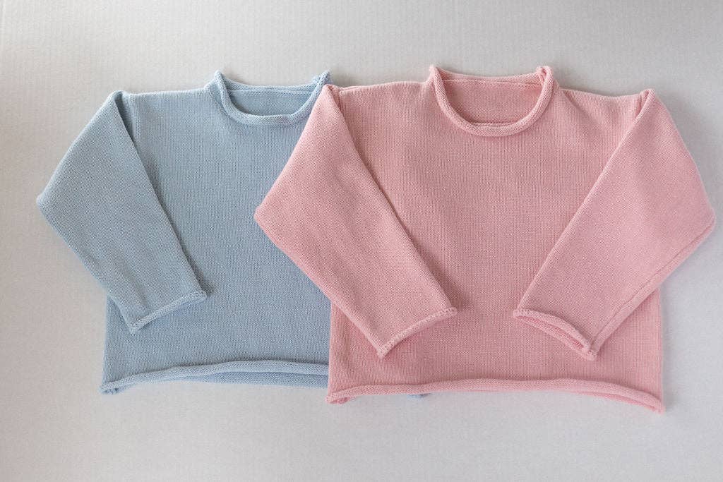 Huckleberry Hill Kids - Wholesale Knit Sweater - Kids - Pink Rollneck Sweater1