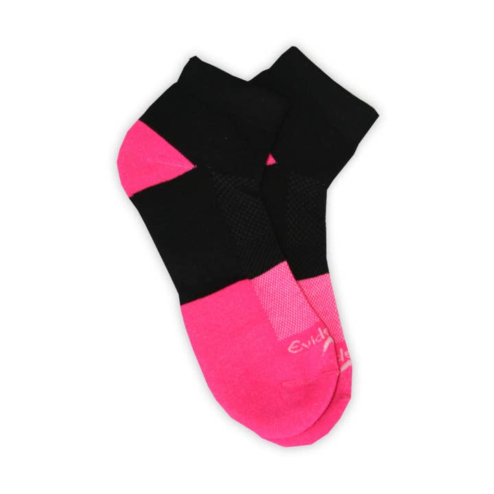Evidence - Wholesale Socks - Women's - Women's Cotton Running Socks - 39-42 - Pink-Black - Evidence0