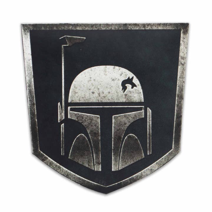 Star Wars Boba Fett Rustic Die Cut Vinyl Magnet for wholesale by Open Road Brands, LLC