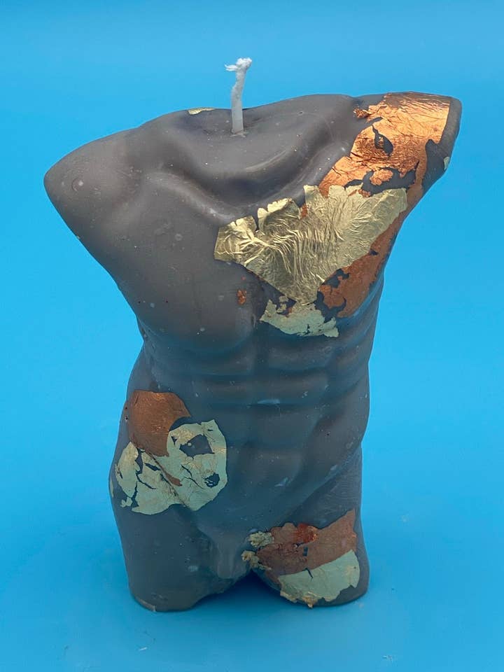 Male Naked body candle for wholesale by Pugglewick candles