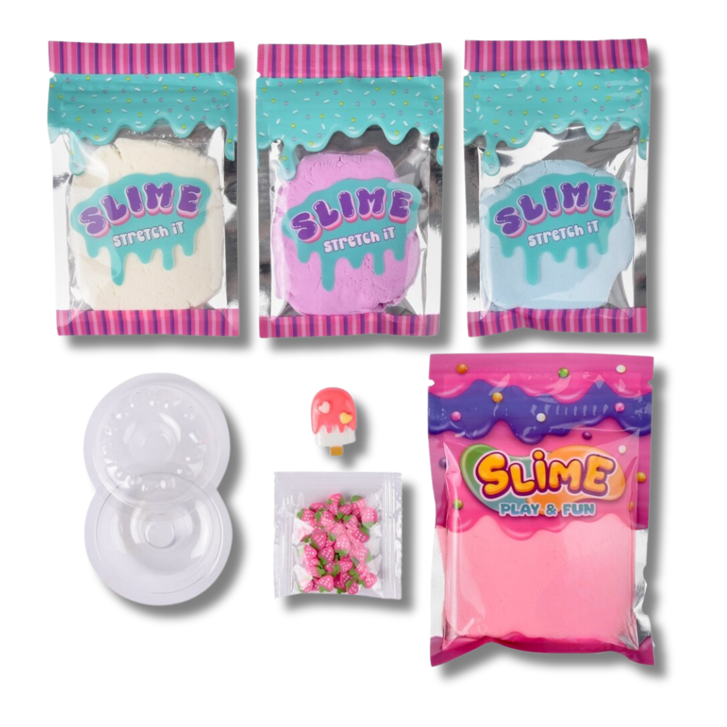 Pagdee Kids Juniors - Wholesale Putty/Slime - Kids - Holiday Décor Squishy Donut Clay Slime Kit For Kids2