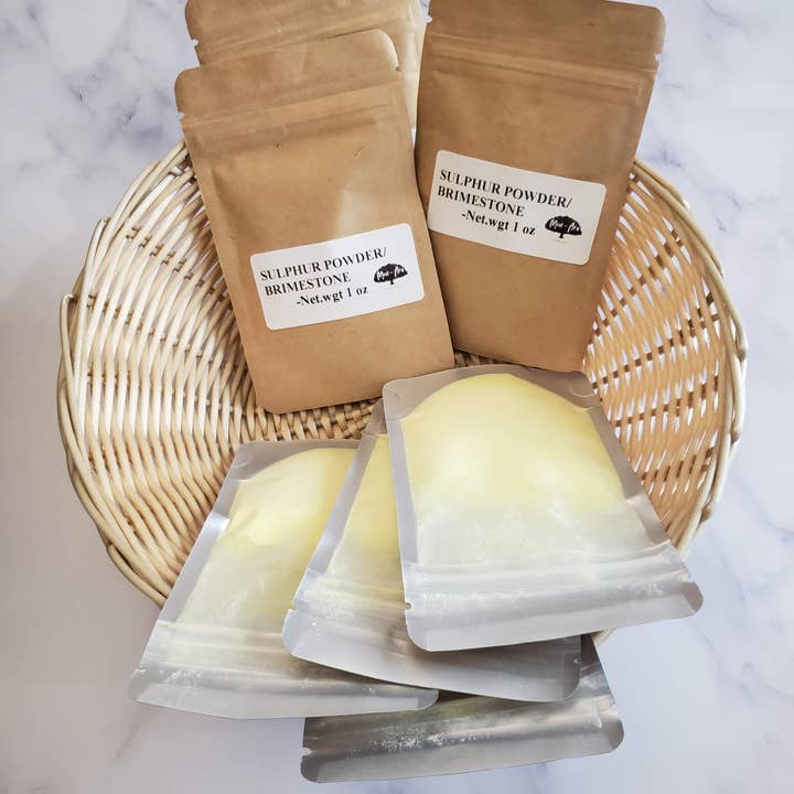 MON-ARA LLC – Máscara facial por atacado – Pó de enxofre. Grau não farmacêutico2