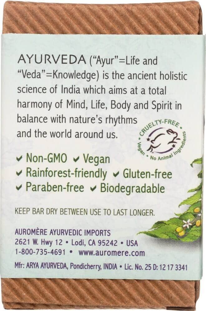 Auromere Ayurvedic Imports - Wholesale Bar Soap - Tulsi-Neem Ayurvedic Soap1
