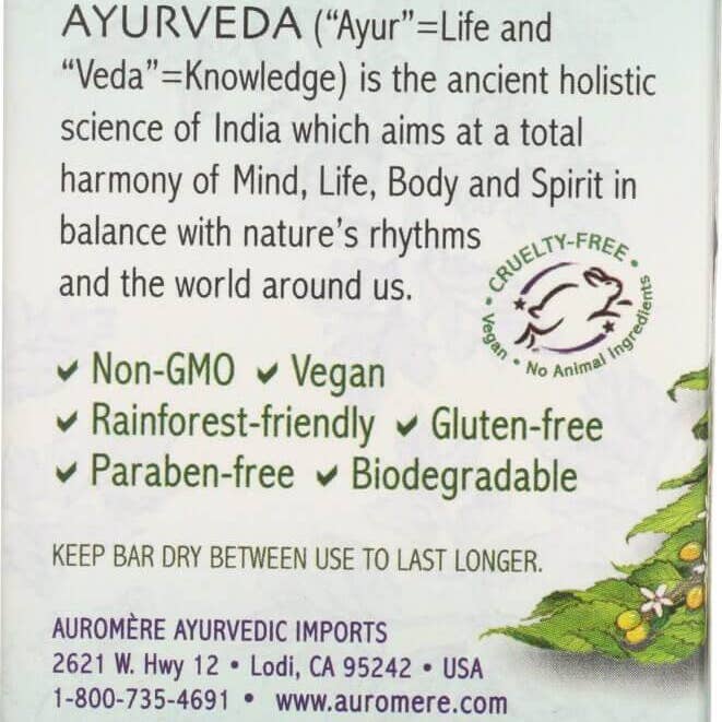 Auromere Ayurvedic Imports - Wholesale Bar Soap - Tulsi-Neem Ayurvedic Soap1