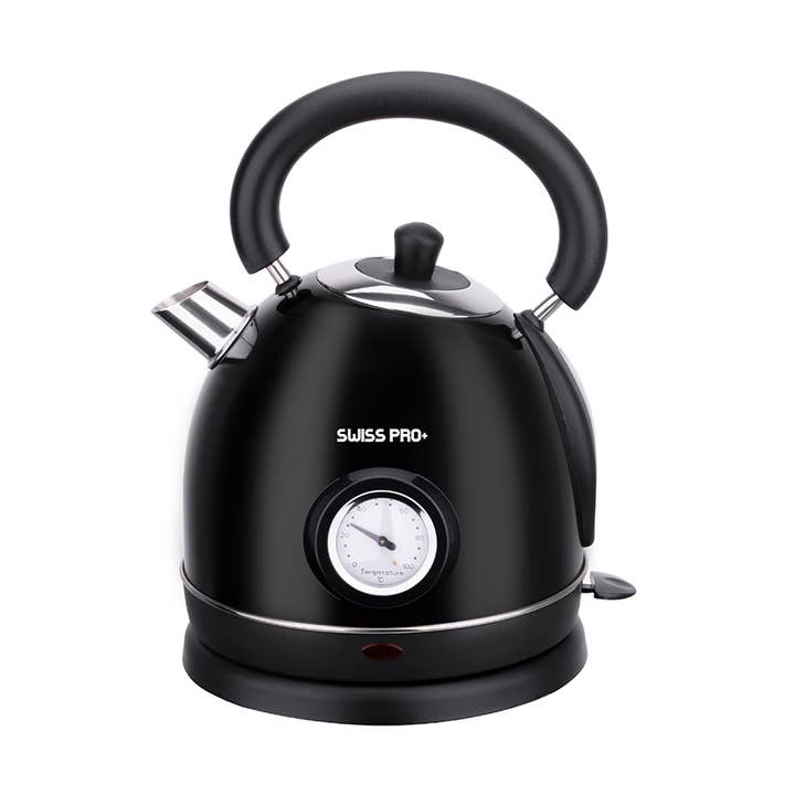 Swiss Pro+ - Vendita all'ingrosso Bollitori - Bollitore retrò 1.8L nero0