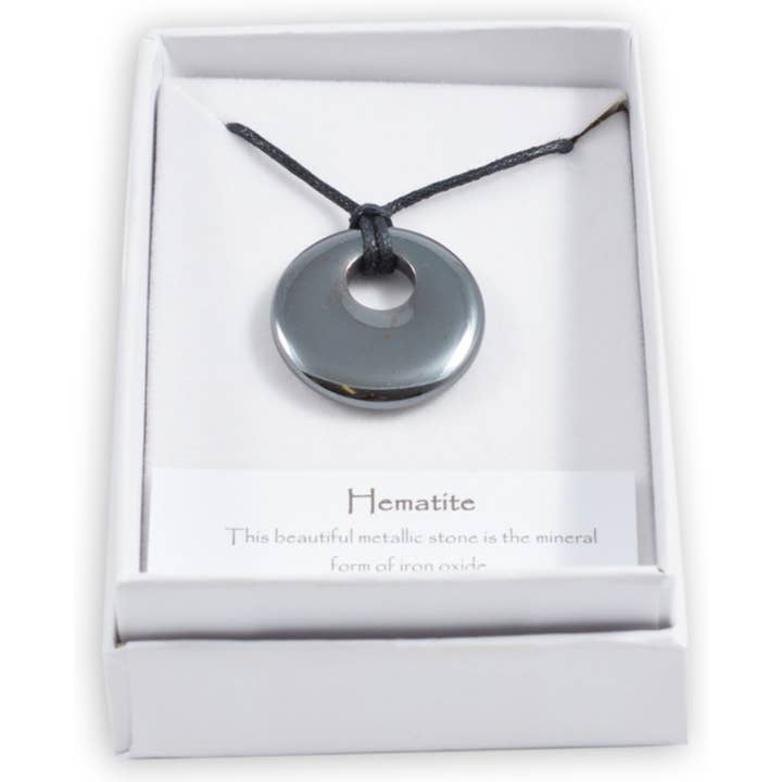 Science and Nature - Wholesale Pendant/charm necklace - Gemstone Donut Pendants (Display of 12)1