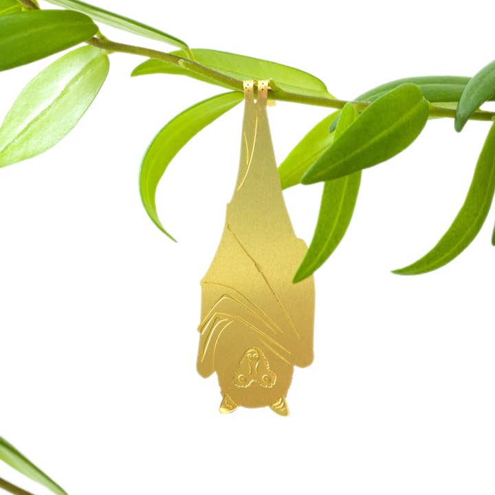 Another Studio U.S - Wholesale Ornament - Plant Animal - Fruit Bat, hanging brass decoration1