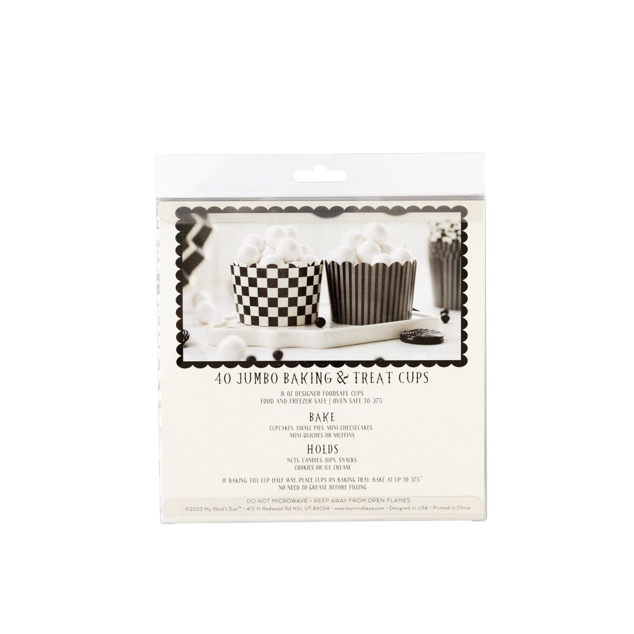 My Mind’s Eye - Wholesale Cupcake/Muffin Liner - PLCC1392 - JUMBO Party More Food Cups (40 pcs)2