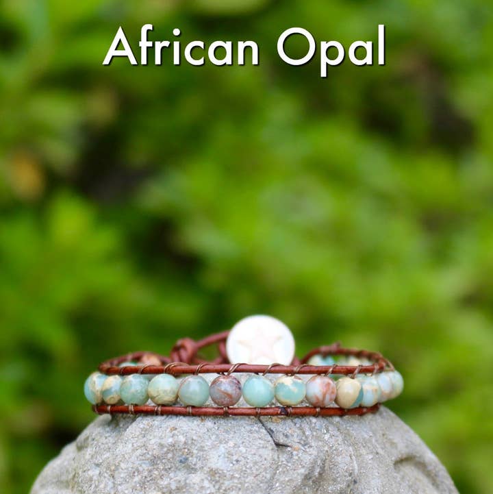 InspireDesigns - Wholesale Beaded Bracelet - Gemstone Threaded Wrap4