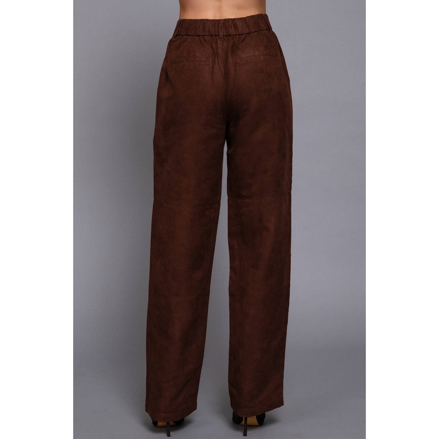 HiteJeans - Vente Pantalon – femme - PANTALON TISSÉ À JAMBES DROITES EN FAUX DAIM15