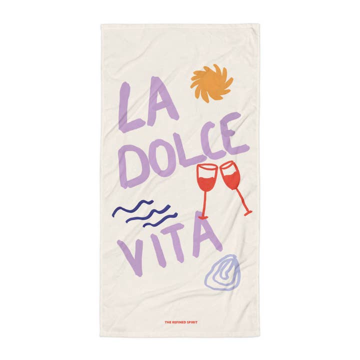 La Dole Vita - Towel for wholesale by The Refined Spirit